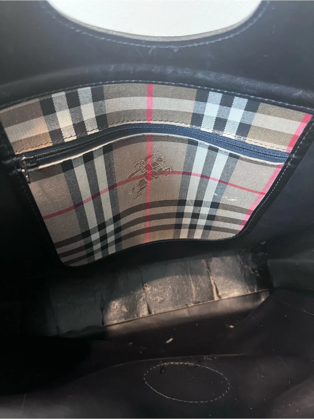 BURBERRY VINTAGE UNISEX TOP HANDLE CHECK BAG